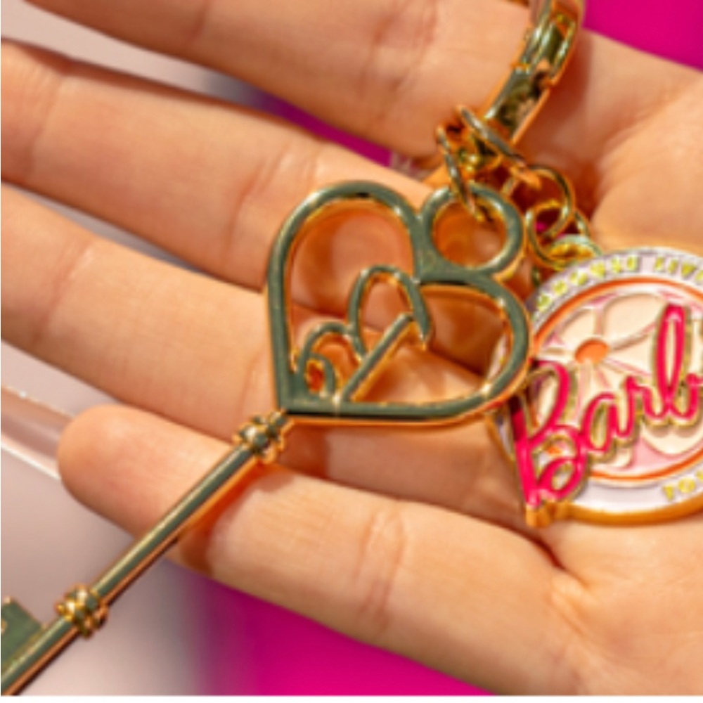 NWT Barbie movie keychain